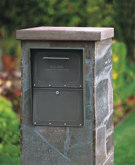 premade metal mailbox enclosure|masonry mailboxes with post boxes.